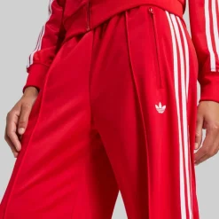adidas Originals Damen Adicolor Classic Firebird Locker geschnittene Trainingshose Better Scarlet/Weiß