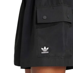 adidas Originals Damen Essentials Gewebte High Waist Cargo Shorts Schwarz