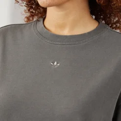 adidas Originals Damen Wasch Vintage Oversized T-Shirt Utility Black