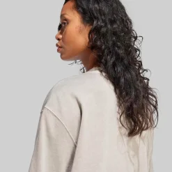 adidas Originals Damen Washed Oversized T Shirt Silver Pebble