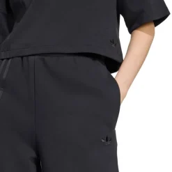adidas Originals Damen weit geschnittene Jogginghose mit 3 Streifen Schwarz