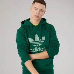 adidas Originals Herren Adicolour Classics Trefoil Hoodie Collegiate Green