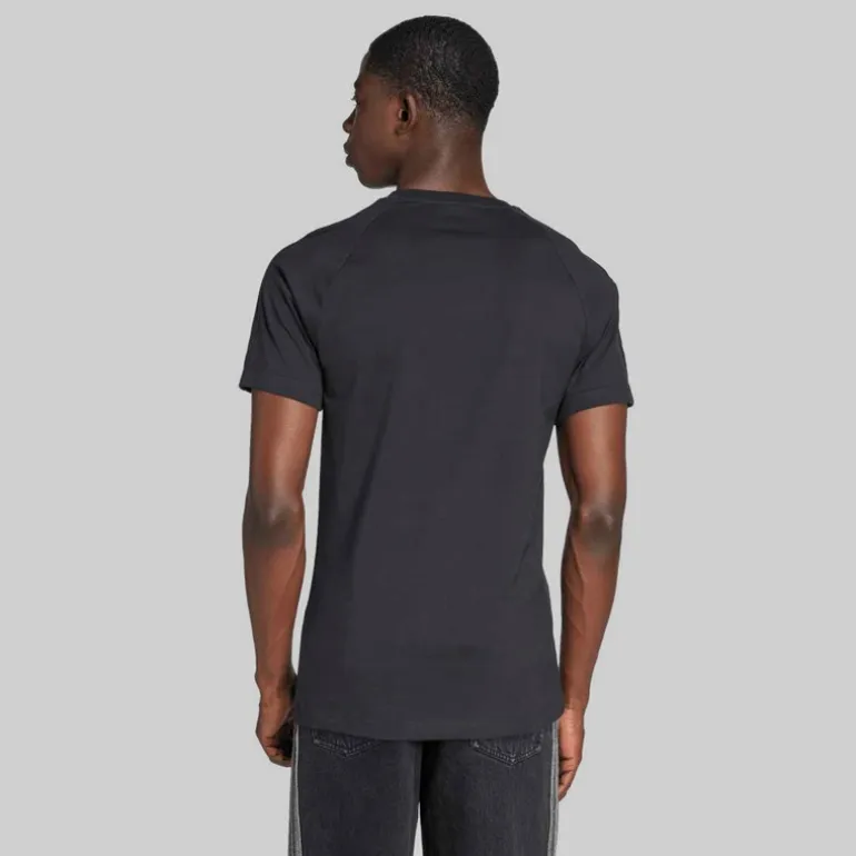 adidas Originals Herren Adicolor Trefoil T Shirt Schwarz/Schwarz