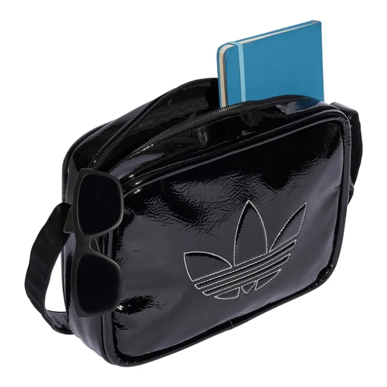 adidas Originals Herren Adicolour Premium Airliner Tasche Schwarz
