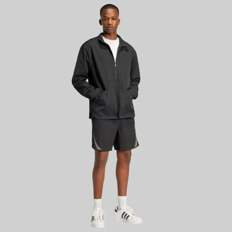 adidas Originals Herren Mode Archiv Ausschnitt Jacke Schwarz