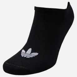 adidas Originals Herren Trefoil Drei Pack Unsichtbare Socken Schwarz/Weiß
