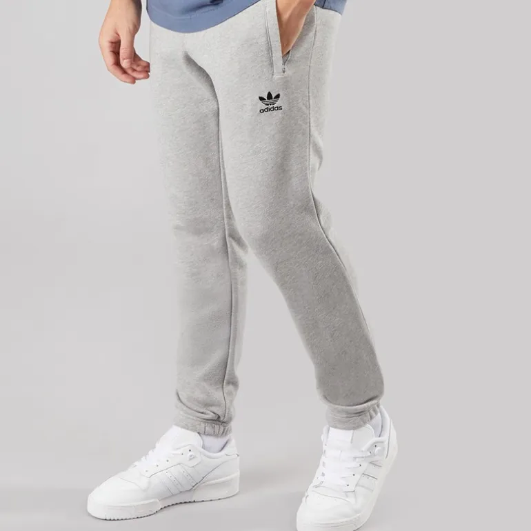 adidas Originals Herren Trefoil Essentials Französische Frottee Jogginghosen Medium Grey Heather
