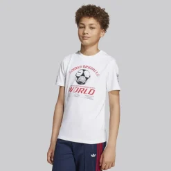 adidas Originals Junge Grafik T-Shirt Weiß