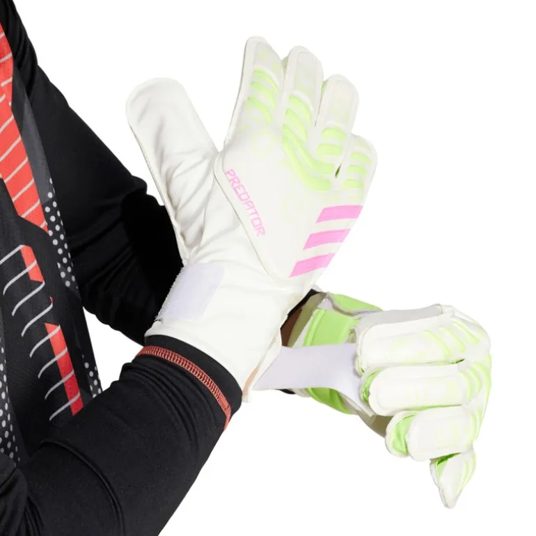 adidas Predator Trainings Torwarthandschuhe Weiß/Weiß/Lucid Lemon