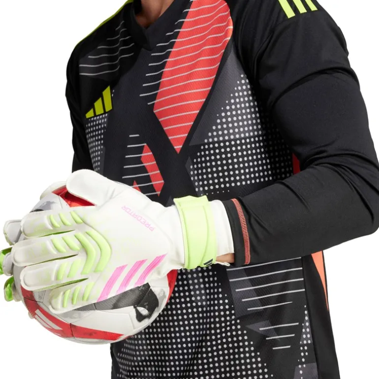 adidas Predator Trainings Torwarthandschuhe Weiß/Weiß/Lucid Lemon