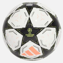 adidas UEFA Champions League 24/25 Pro Sala Spiel Futsal (FIFA Qualität Pro zertifiziert) Weiß/Schwarz/Platinum Metallic/Team Solar Yellow