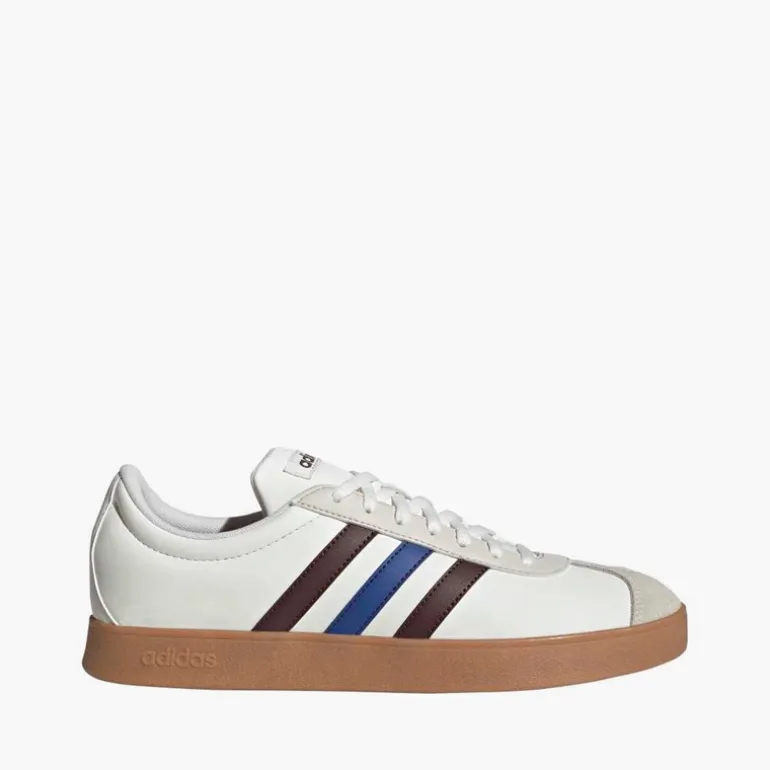 adidas VL Court Base Sneaker Cloud White/Aurora Ruby/Royal Blue