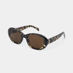 A Kjærbede Anma Sonnenbrillen Schwarz/Yellow Tortoise