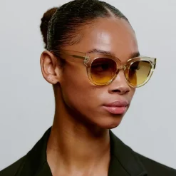 A Kjærbede Lilly Sonnenbrille Ecru Transparent