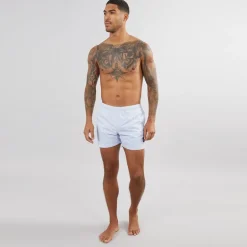 Avant Garde Herren Farris Knitter Badeshorts Silber Blau