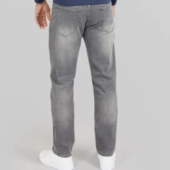 Avant Garde Herren Harlow Jeans mit geradem Bein Grau