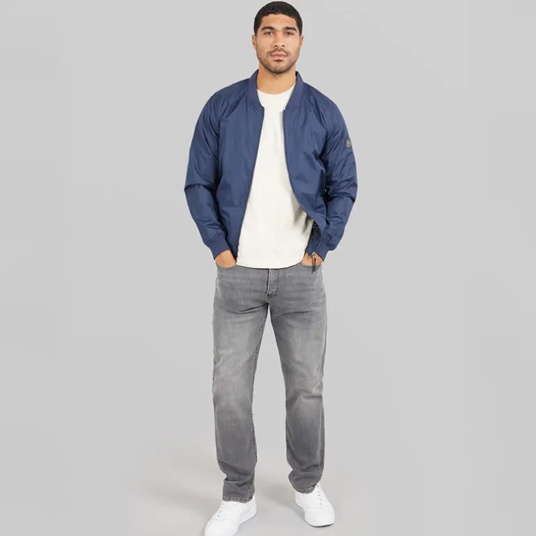 Avant Garde Herren Harlow Jeans mit geradem Bein Grau