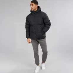 Avant Garde Herren Rawlins Steppjacke Schwarz