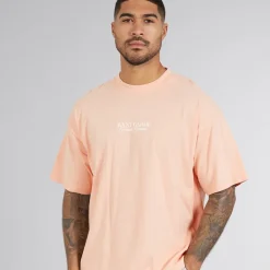 Avant Garde Herren Scape T-Shirt Salmon