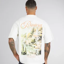 Avant Garde Herren Scape T-Shirt Off White