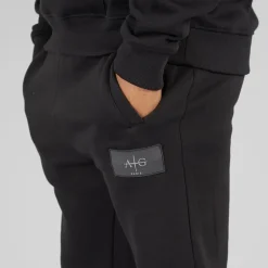 Avant Garde Trainingsanzug Herren mit Abzeichen Schwarz