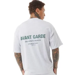 Avant Garde T-Shirt Herren Hellgrau Melange