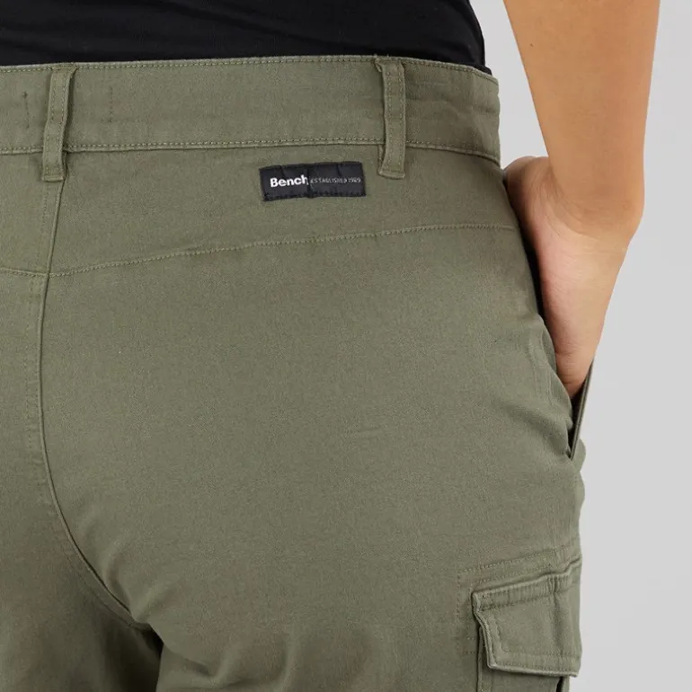Bench Cargo Shorts Khaki Damen Ashline