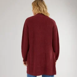 Bench Damen Asteria Strickjacke Burgunderrot