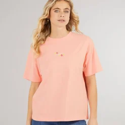 Bench Damen Craya T Shirt Pink Coral