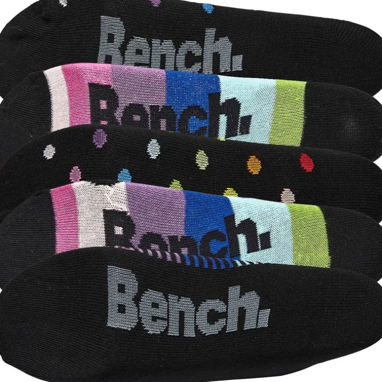 Bench Damen Dorit Socken 5er Pack Schwarz/Mehrfarbig