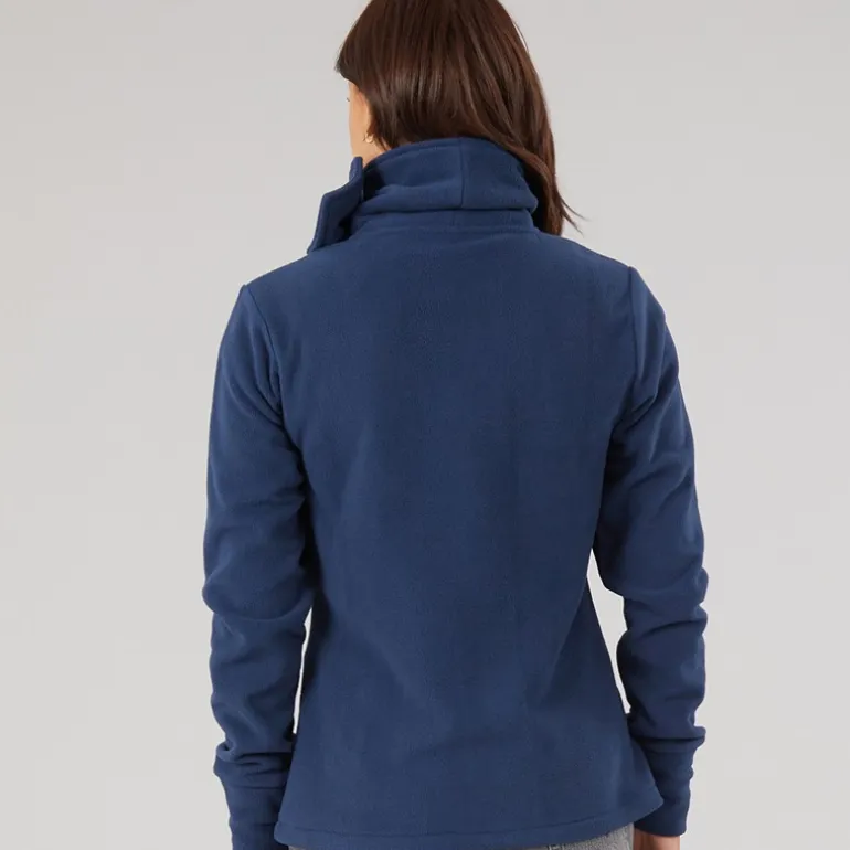 Bench Damen Funnel Microfleece Trainingsjacke Marineblau