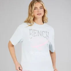 Bench Damen Jilen T Shirt Light Blue