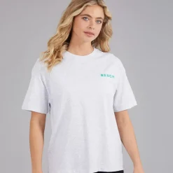Bench Damen Jorgie T Shirt Ice Grey Marl