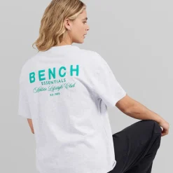 Bench Damen Jorgie T Shirt Ice Grey Marl