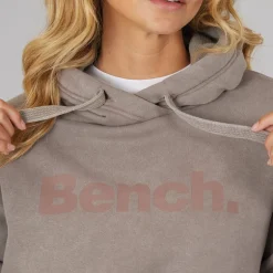 Bench Damen Lerenna Hoodie Warm Gewaschenes Taupe