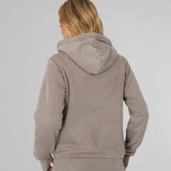 Bench Damen Lerenna Hoodie Warm Gewaschenes Taupe