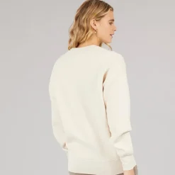 Bench Damen Lioh Oversized Sweatshirt Chalk