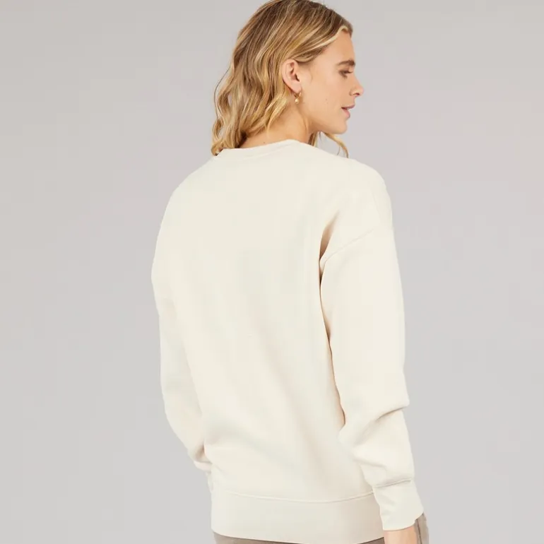 Bench Damen Lioh Oversized Sweatshirt Chalk