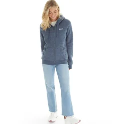 Bench Damen Mintz Teddy gefütterte Kapuzenjacke Navy Marl
