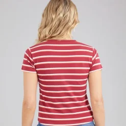 Bench Damen Miral T Shirt Cranberry Juice