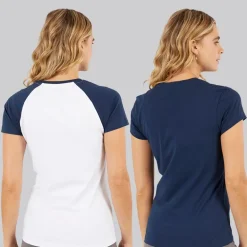 Bench Damen Nerissa T-Shirts Zweierpack Weiß/Marineblau