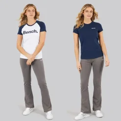 Bench Damen Nerissa T-Shirts Zweierpack Weiß/Marineblau