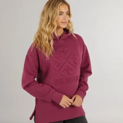 Bench Damen Rayra Kapuzenpullover Berry
