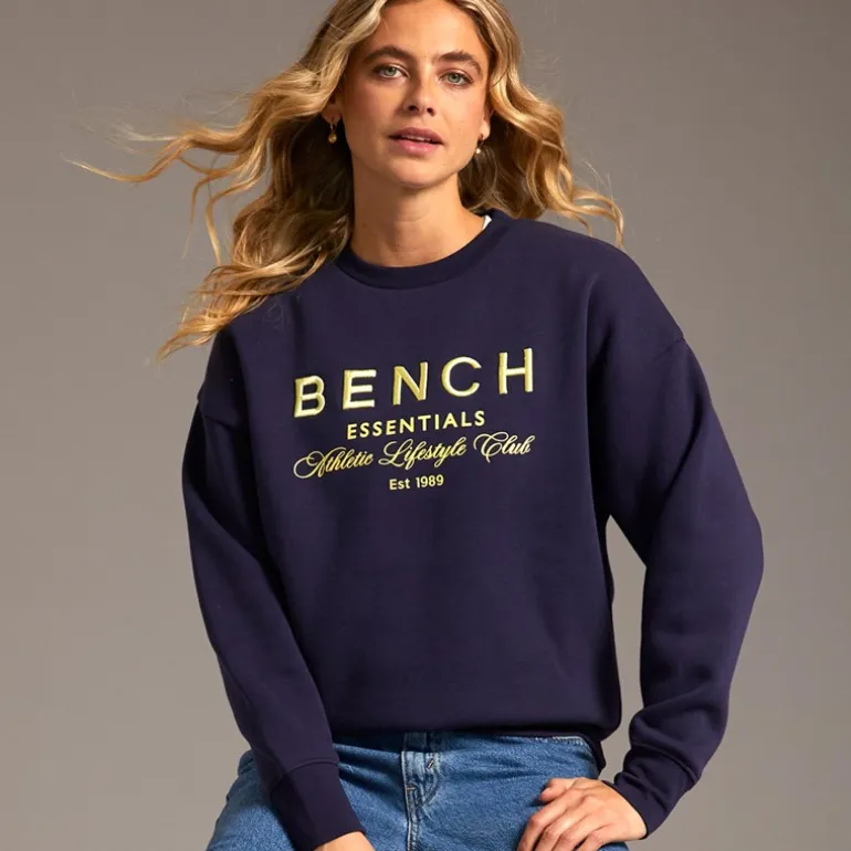 Bench Damen Rion Oversized Sweatshirt Deep Navy