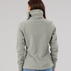 Bench Damen Trichter Microfleece Trainingsjacke Graphit Grau