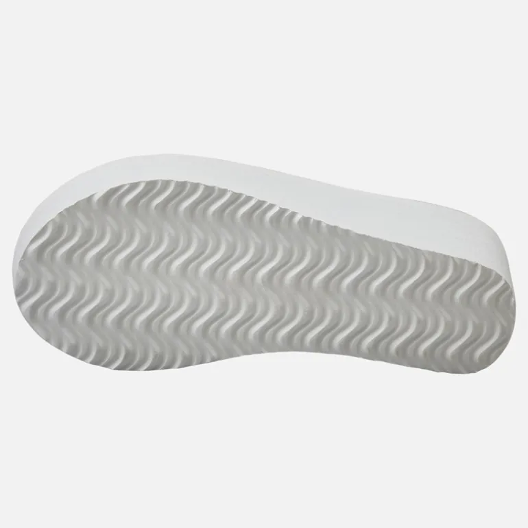 Bench Damen Urlaubs klobige Keil Zehentrenner White Pu