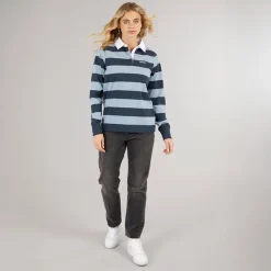 Bench Damen Wendren Rugby Shirt Navy/Dusky Blue Navy / Dusky Blue