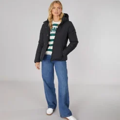 Bench Damen Willah Kurze Steppjacke Schwarz
