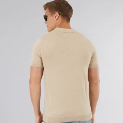 Bench Herren Brescia Strick Polohemd Stone
