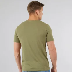 Bench Herren Envoy Fünf-Pack T-Shirts Schwarz/Hell Khaki/Weiß/Stein/Stahlgrau